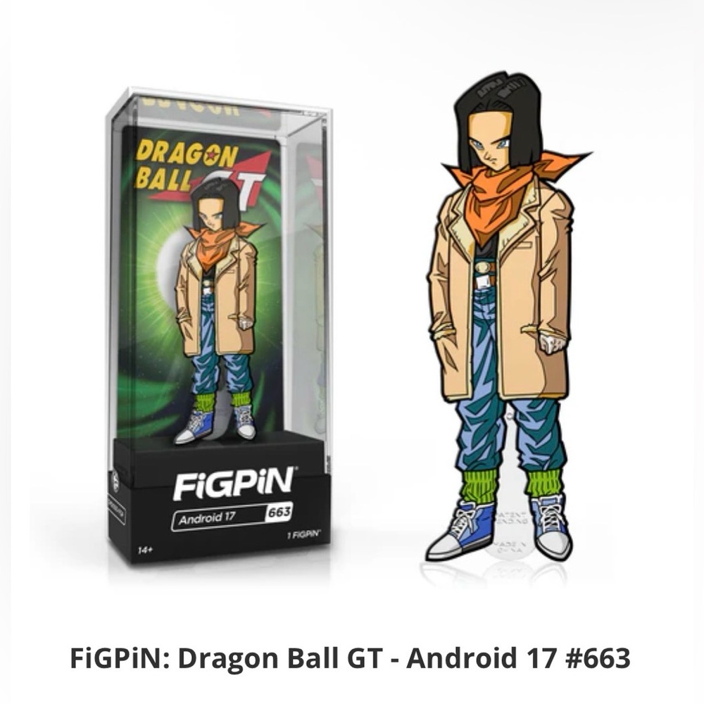 FiGPiN Dragon Ball GT Android 17 Action Figure Pin